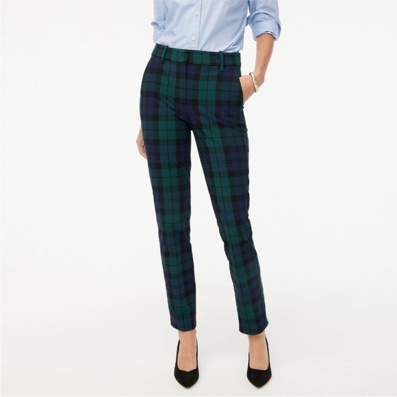 J. Crew Ruby Full Length Pants Blackwatch Plaid - Picture 5 of 7